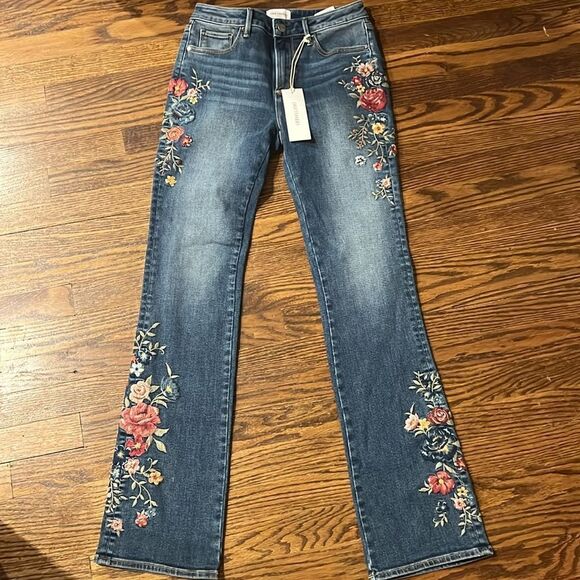 Driftwood Kelly Bootcut Embroidered Jeans Serenity - Medium Wash - Picture 7 of 12